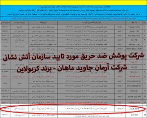 شرکتهای مجری پوشش ضد حریق